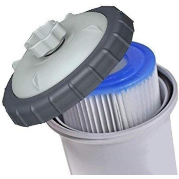 Intex 530 GPH 220-240 V Cartridge Filter Pump For Swimming, Grey, 28604