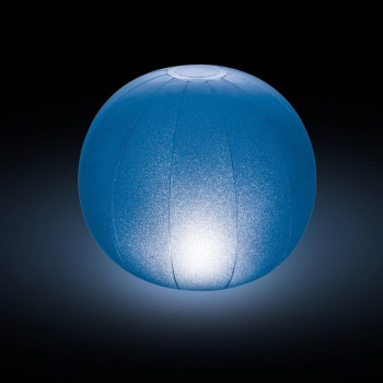 Intex Polyvinyl Chloride Round Shape Floating LED Swimming Pool Ball, White/Teal/Blue/Violet