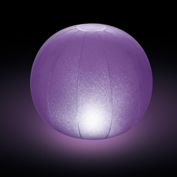 Intex Polyvinyl Chloride Round Shape Floating LED Swimming Pool Ball, White/Teal/Blue/Violet