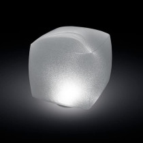 Intex Polyvinyl Chloride Cube Shape Floating Light LED, White/Teal/Purple/Blue