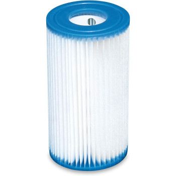 Intex Filter Type A Cartridges For Swimming Pool Replacement Filter, 6 Pieces, White