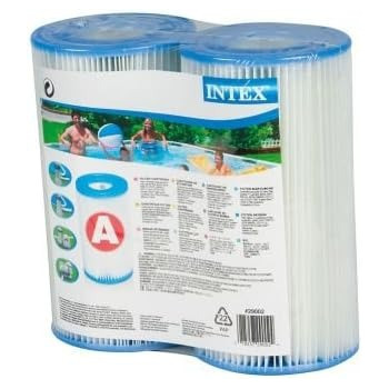 Intex Round Shape Filter Type A Cartridge Filter Pump For Swimming Pool, White, Number Of Pieces 2