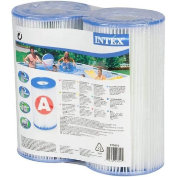Intex Type A Filter Cartridge For Swimming Pool Pumps 2 Pieces, White