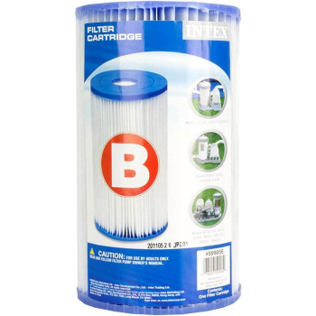 Intex Type B Filter Cartridge For Swimming Pool, White, 29005