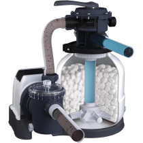 Intex Fiber Ball Filtration Media For Sand Filter Pumps 500g, White, 29045
