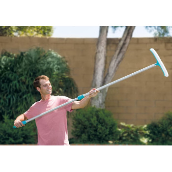 Intex Round Shape Aluminium Deluxe Cleaning Kit For Swimming Pool Cleaning, Gray/Blue