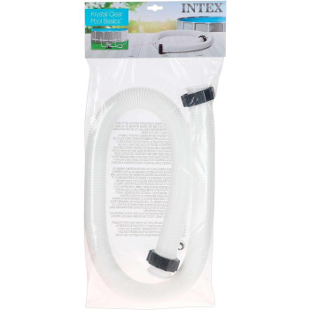 Intex Krystal Clear Swimming Pool Hose Pipe, White, 38 mm x 150 cm