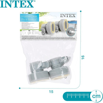 Intex Adaptor Type B For Pool Pumps Clamp Filtration And Saltwater System, Off White, 29061