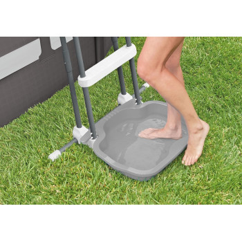 Intex Foot Bath Dish For The Pool Ladder, Gray, 29080