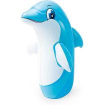 Intex Inflatable Pvc Hit Me 3D Bop Bags, Shark/Penguin/Tiger, Multicolour, 44669NP