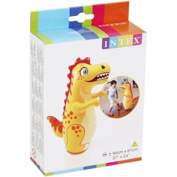 Intex 3D Dinosaur Boxing Bop Bags For Kids, Yellow, 44669