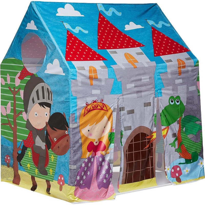 Intex Vinyl Cottage Theme Animal Jungle Tent For Kids, Multicolour