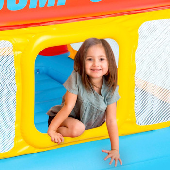 Intex Polyurethane Playhouse Jump O Lene For Kids, Multi Colour, 48260Np