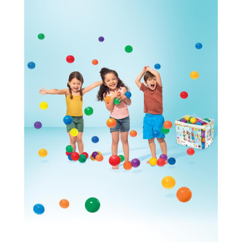 Intex Set Of 100 Coloured Plastic Balls For Kids, ‎49600NP