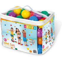 Intex Set Of 100 Coloured Plastic Balls For Kids, ‎49600NP