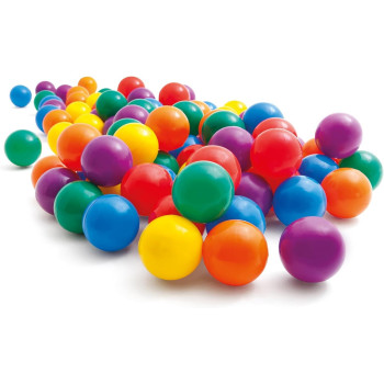 Intex Set Of 100 Coloured Plastic Balls For Kids, ‎49600NP