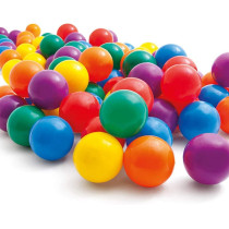Intex Plastic Fun Balls For 3 Years And Above Kids,100 Pieces, Multicolour, 49600