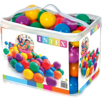 Intex Plastic Toys Fun Balls For 3 Years And Above Kids, Multicolour
