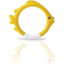 Intex Diving Swimming Pool Kids Toy Play Underwater Fish Rings 4 Pcs, Multicolour, 55507