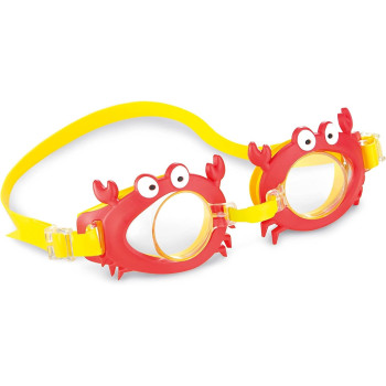 Intex Fun Kids Swimming Goggles For Kids, Assorted Colors, 55610