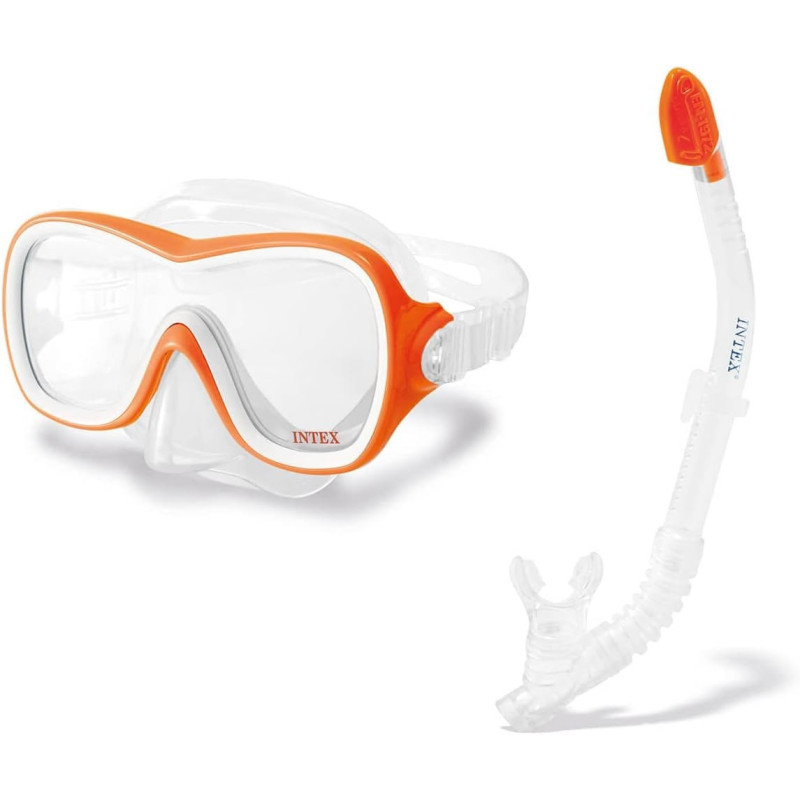 Intex Wave Rider Swim Set For Adult, Orange/Clear, 55647