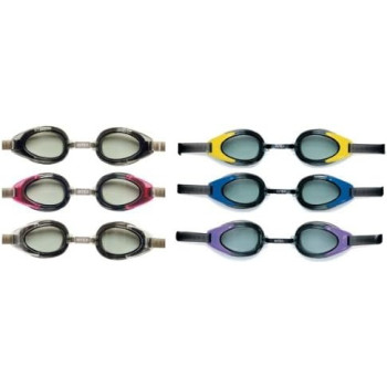 Intex Sports ‎Anti-Fog Swimming Goggles For Adult, Black, ‎55685
