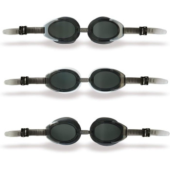 Intex Sports ‎Anti-Fog Swimming Goggles For Adult, Black, ‎55685
