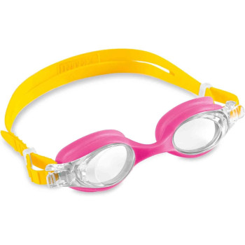 Intex Polycarbonate Silicone Swimming Goggles For Children, Multicolour, 55693