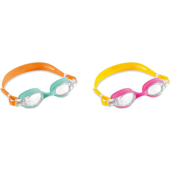 Intex Polycarbonate Silicone Swimming Goggles For Children, Multicolour, 55693
