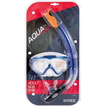 Intex Silicone Aqua Pro Swim Snorkelling Set For Kids, Blue