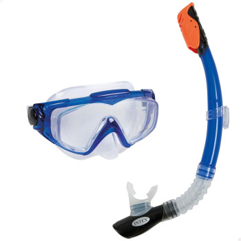 Intex Silicone Aqua Pro Swim Snorkelling Set For Kids, Blue