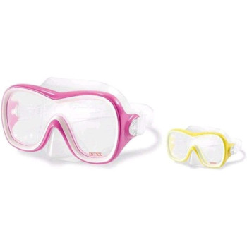 Intex Adjustable Wave Rider Mask Set For Adult, Pink/Yellow