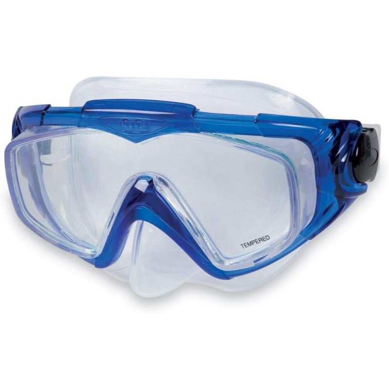 Intex Silicone Aqua Pro Adults Diving Mask, Blue, 55981