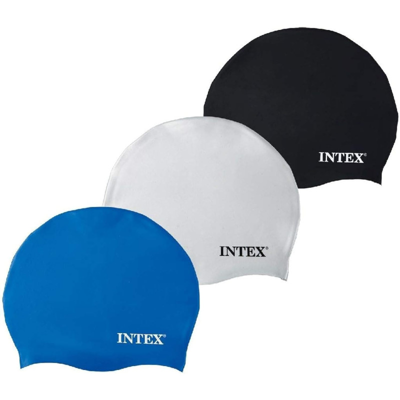 Intex Silicone Swimming Cap, Assorted Colours, 55991