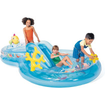 Intex Under The Sea Play Center For Kids Inflated Size, 3.10m x 1.93m x 71cm, Multicolour, 56143
