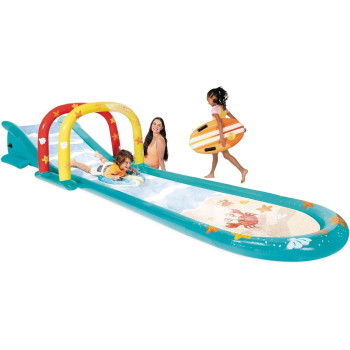 Intex Surfing Fun Slide For Kids Inflated Size, 5.61m x 1.37m x 99cm, Multicolour, 56167