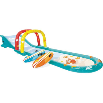 Intex Surfing Fun Slide For Kids Inflated Size, 5.61m x 1.37m x 99cm, Multicolour, 56167