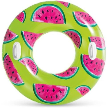 Intex Fruits Polyvinyl Chloride Inflatable Swimming Pool Float 42 Inch, Multicolour