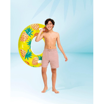 Intex Fruits Polyvinyl Chloride Inflatable Swimming Pool Float 42 Inch, Multicolour