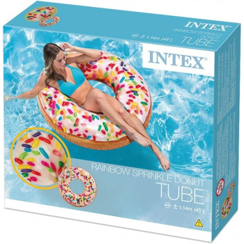 Intex Real Strawberry Donate Inflatable Lifebuoy For Adult, Multicolour