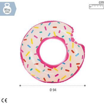 Intex Outdoor Play Sand And Summer Rainbow Donut Tube, Multi-Colour, 56265