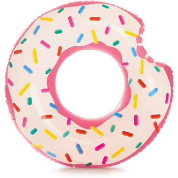 Intex Inflatable Vinyl Donut Tube For Adult, Multicolour, 42" x 39"