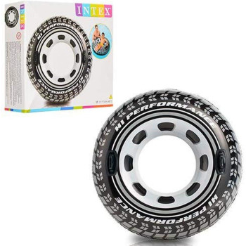 Intex Monster Truck Tube Tire For Swimming Pool 42", Black, 56268