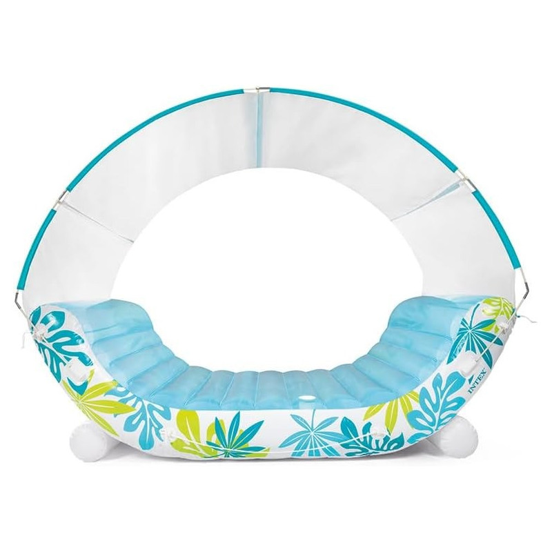 Intex Tropical Canopy Lounge For Adult, Inflated Size, 2.24m x 1.50m x 1.65m Blue, 56294