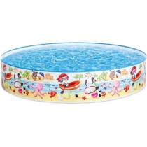 Intex Under The Palmtrees Snapset Round Shape Swimming Pool For Kids, Multicolour