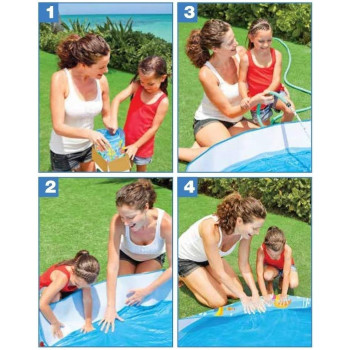 Intex Ocean Play Snapset Swimming Pool For Kids, Multicolour, 56452