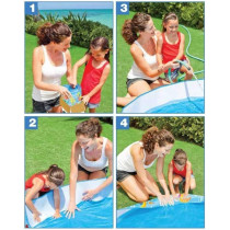 Intex Ocean Play Snapset Swimming Pool For Kids, Multicolour, 56452