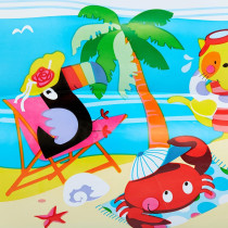 Intex Swim Center Inflatable Paradise Seaside Swimming Pool, Multicolour, 56490