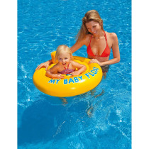 Intex Polyvinyl Chloride My Baby Float For Kids, Yellow, 56585