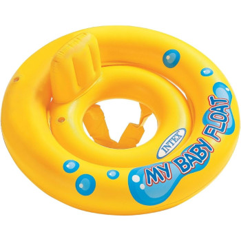 Intex Polyvinyl Chloride My Baby Float For Kids, Yellow, 56585